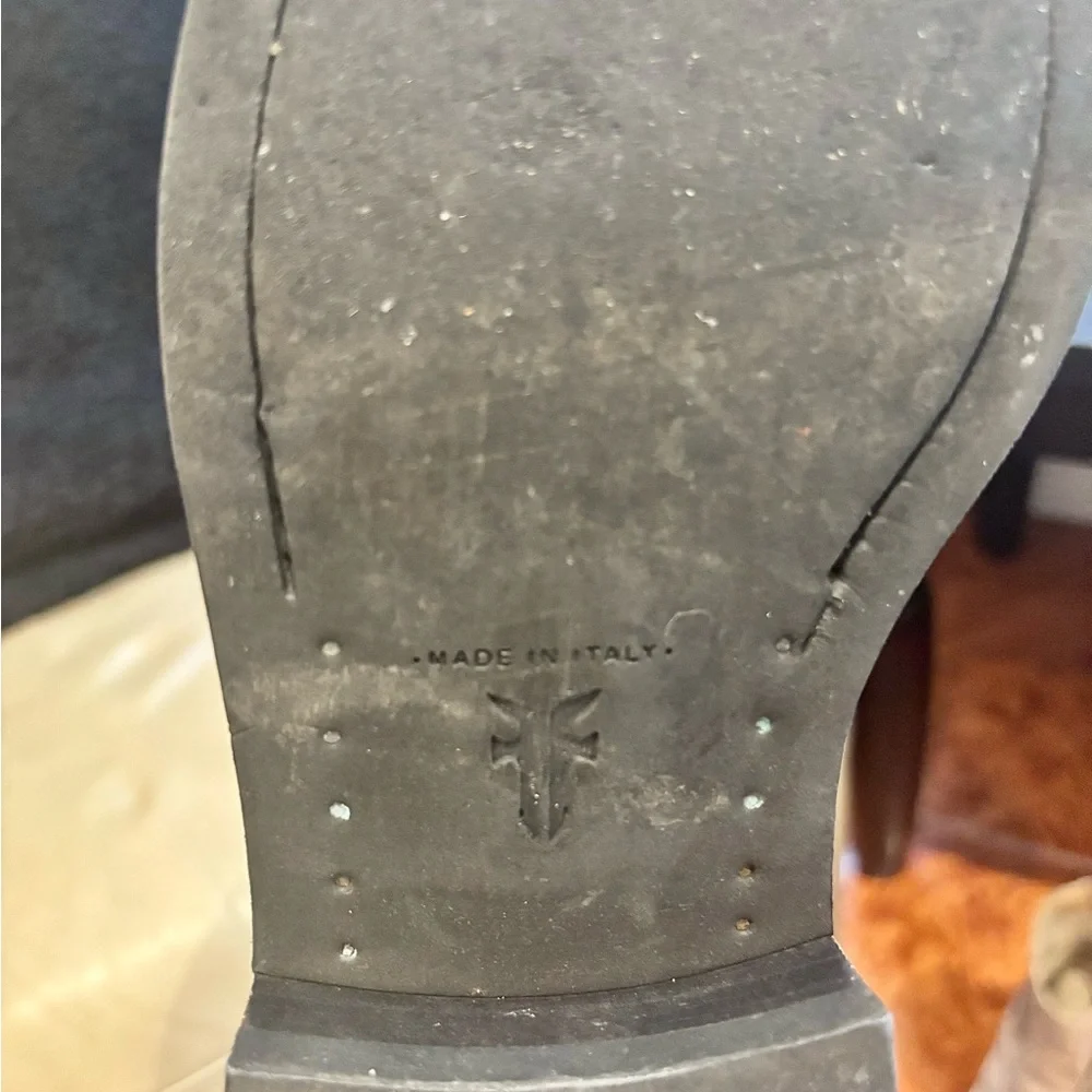 Women’s Frye Alice White Leather Combat Boots - Picture 11 of 16